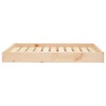 vidaXL Dog Bed 36"x25.2":man:.5" Solid Wood Pine