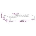 vidaXL Dog Bed 36"x25.2":man:.5" Solid Wood Pine