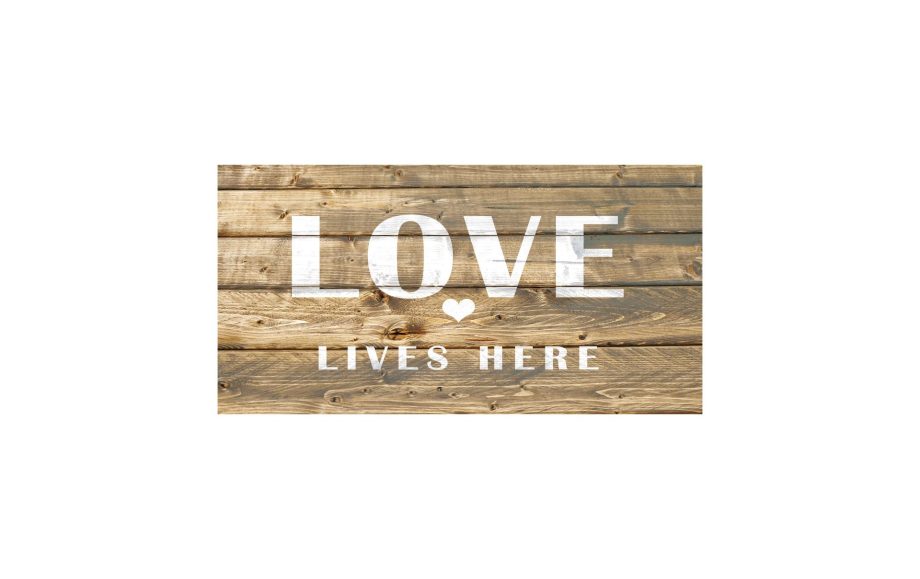 20" X 39" Love Lives Here Anti-Fatigue Mat